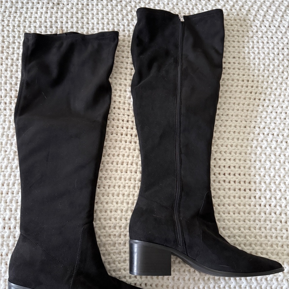 Eloquii Black Knee High Boots